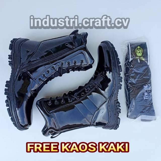 [FREE KAOS KAKI] Sepatu PDL Jatah Glossy, Sepatu PDL TNI Kilap Tanpa Di Semir | PDL Dinas Lapangan K