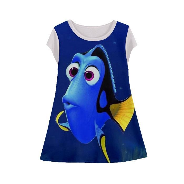 Baju Dress Tunik Anak Finding Nemo - KRG Finding Nemo-4