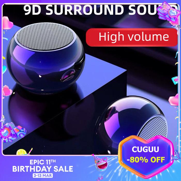 Speaker Bt Nirkabel Tws Super Mini, Speaker Bluetooth Nirkabel,