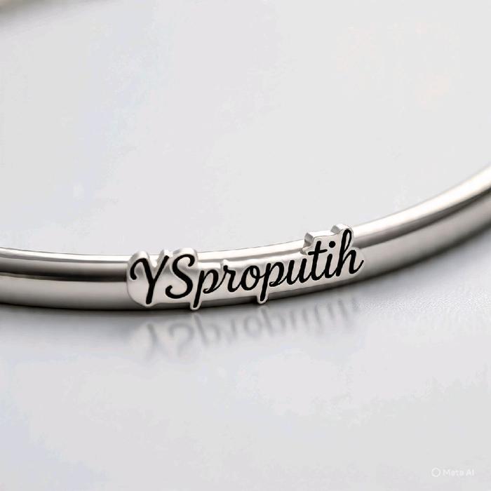 aksesoris kalung nama monel YSpro.putih