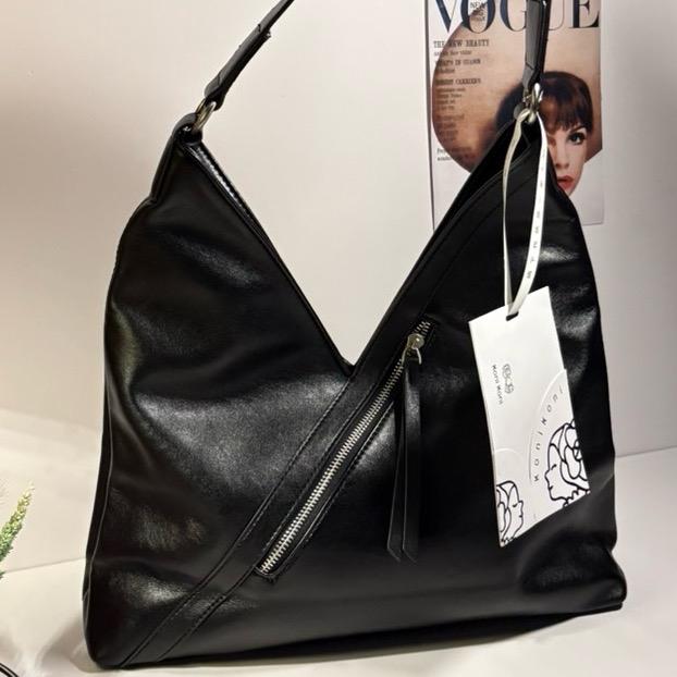 KONI KONI GENUINE LEATHER BAG in BLACK | TAS KONI KONI