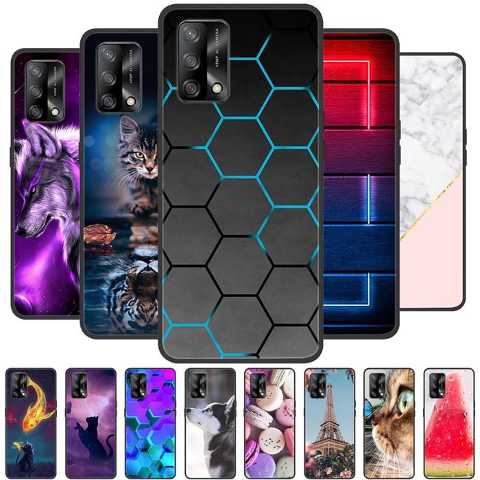 for OPPO A74 Case 4G Soft Silicone Back Cover TPU Phone Case for OPPO