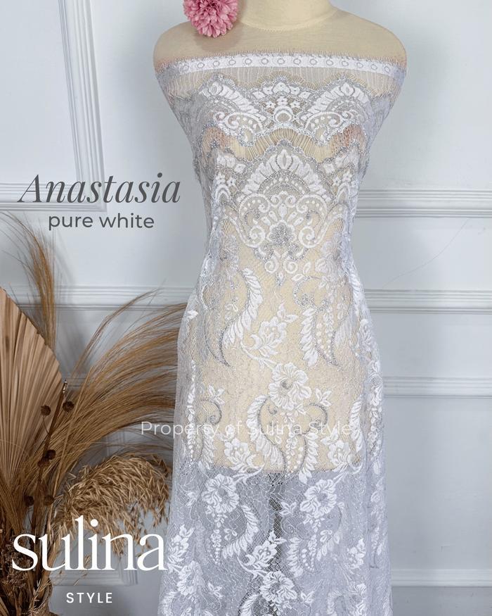 Promo / Terbaru Sulina Style - Kain Kebaya Semi Prancis Saint Lorraine Metallic Candice, Patricia, P