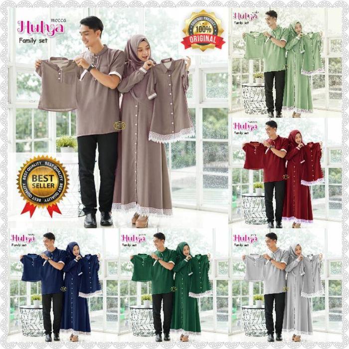 COUPLE HULYA SET/COUPLE KELUARGA HULYA/COUPLE GAMIS HULYA/COUPLE ANAK/SARIMBIT HULYA
