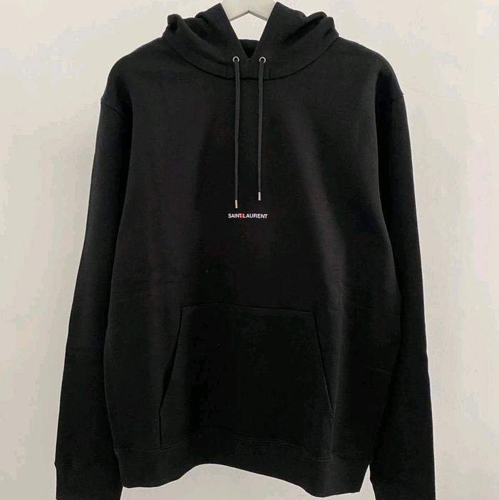 YSL Saint Laurent Rive Gauche Hoodie In Black