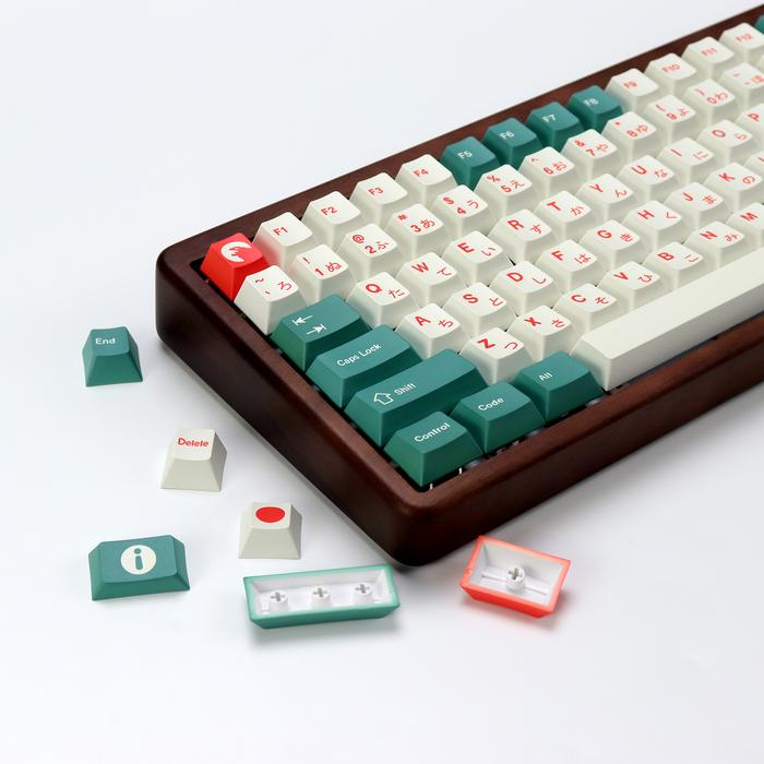 KBDiy Clone Retro GMK Kaiju Keycap Japanese PBT Cherry Profile ISO Keycaps Custom For 60 aula F87 Pr