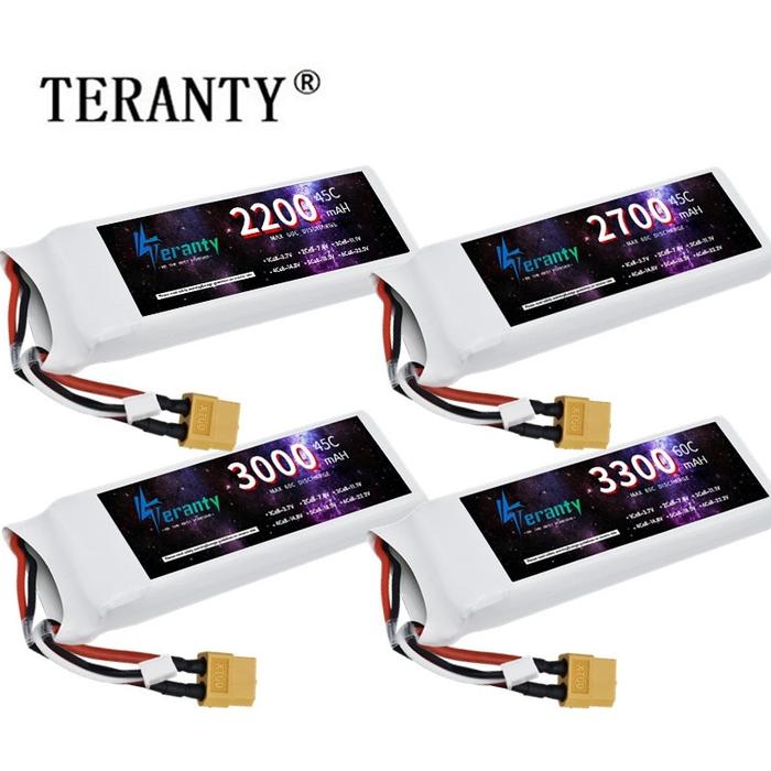 Lipo Battery 2S 7.4V 2200mAh 2700mah 3000mah 3300mah 45C/60C With XT60U Plug For Quad RC FPV Airplan
