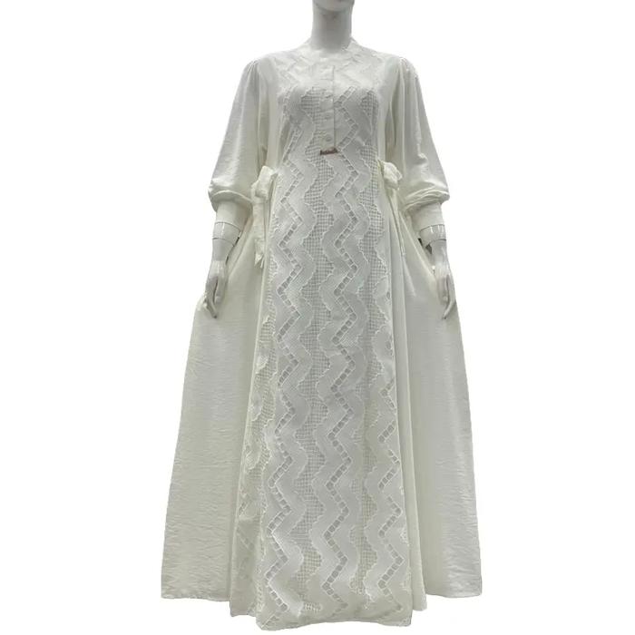 Salvina ori gamis putih allsize Dress Muslim Wanita Baju Dewasa