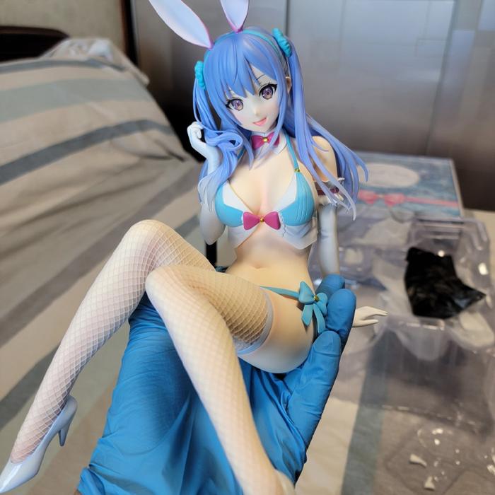 1/4 Native BINDing Bunny Girl Figure Kozuki Erina Chris Aqua Blue Pvc