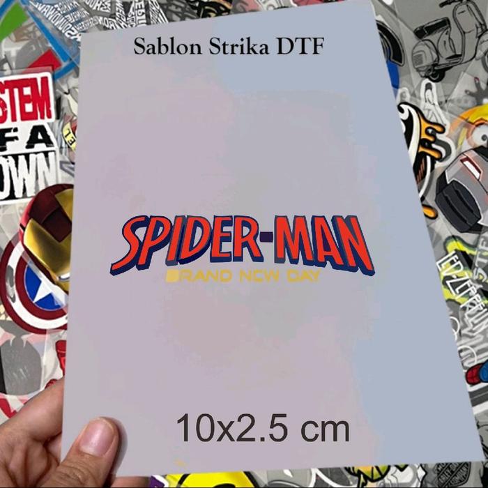 SABLON DTF setrika TEMA SPIDERMAN | Gambar HD, Tinta Awet, Siap Press (STICKER ONLY)