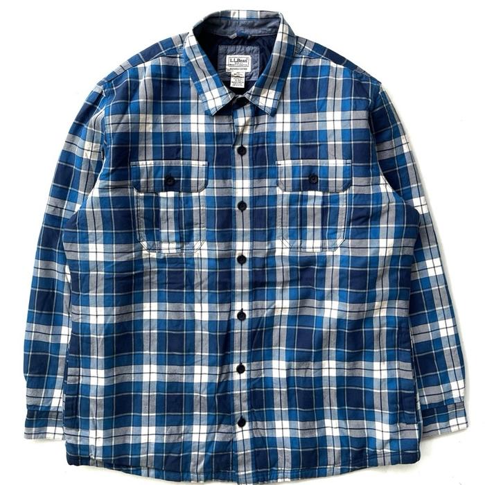 Ll Bean Flannel Shirt Jacket (JC-6726) XL (81x68)