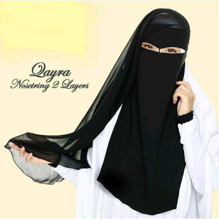 niqab yaman elang nosestrin niqab cadar elang long yaman sifon silky