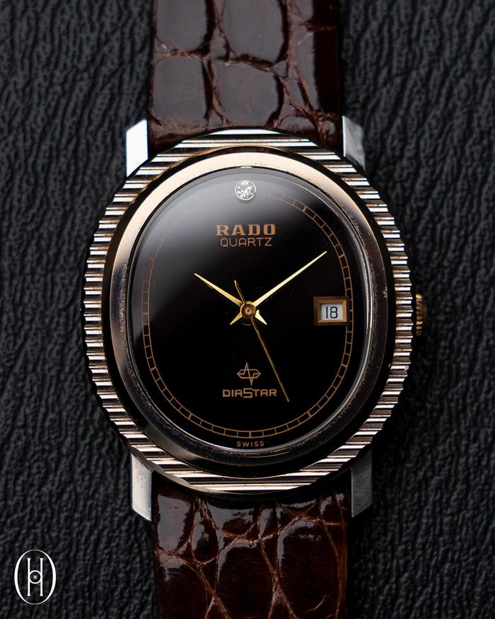 Jamtangan pria Vintage rado ellipse diamond original quartz