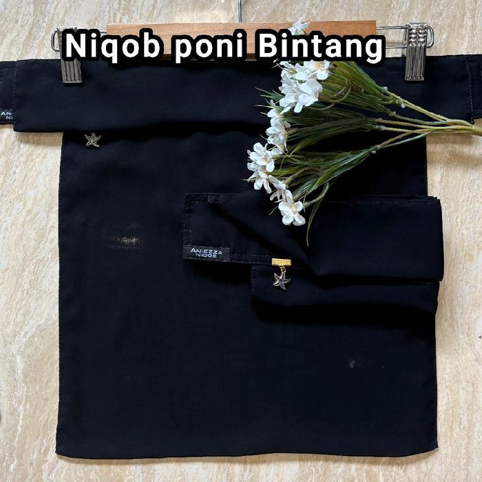 Aniezza Niqob Poni Bintang Temboro Cadar Purdah Yaman Kualitas Terbaik untuk Kebaya