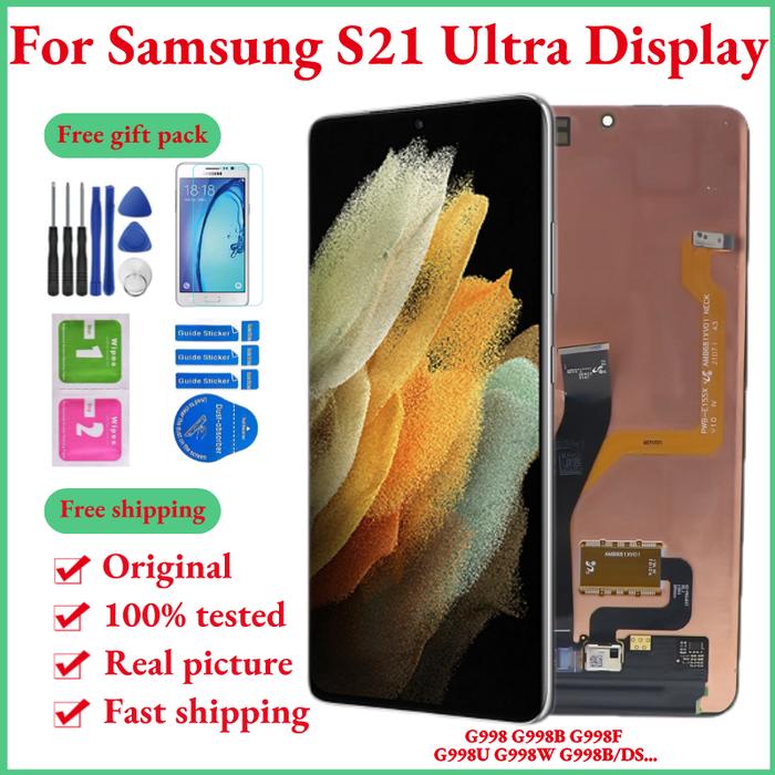 Original G998B LCD Screen For Samsung S21 Ultra 5G LCD Display