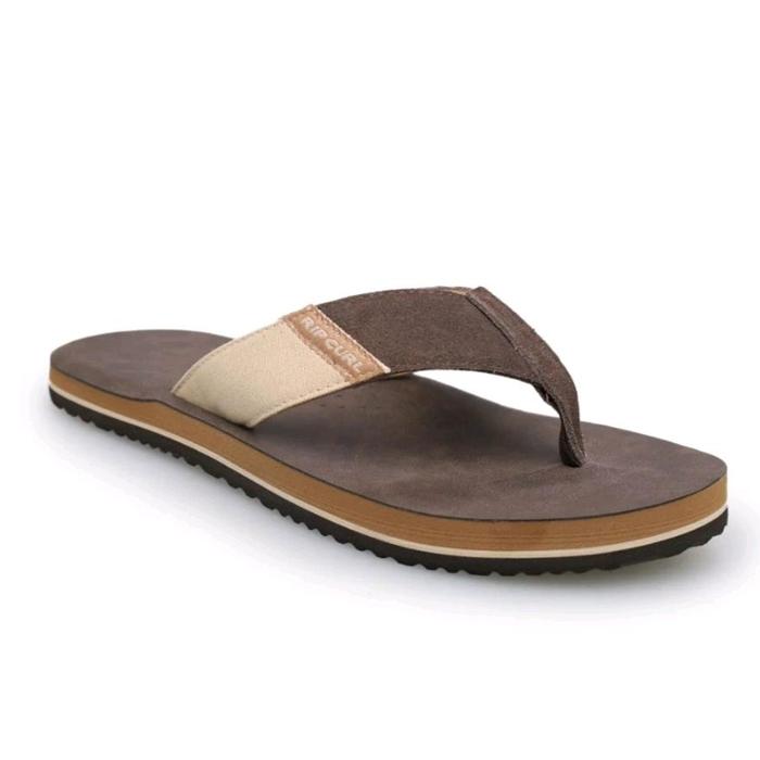 Rip curl Oxford open toe sandal pria original -brown