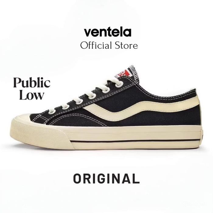 SEPATU VENTELA PUBLIC LOW BLACK NATURAL VANTELA SHOES PUBLIC Casual
