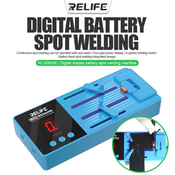 RELIFE RL-936WE Battery Spot Welder Kit Portable Digital Display