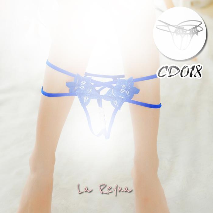 Lareyna Celana Dalam G String Mutiara Seksi Wanita Thong Big Pearl Lace CD018