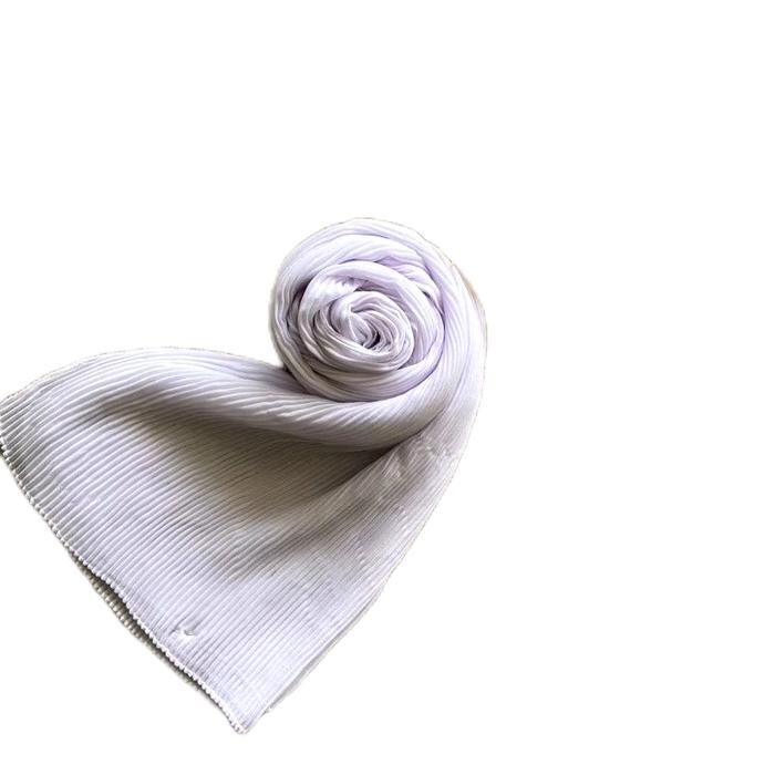 Hijab pasmina Plisket putih hijab putih pashmina putih pashmina Plisket lidi || Hijab pasmina Pliske