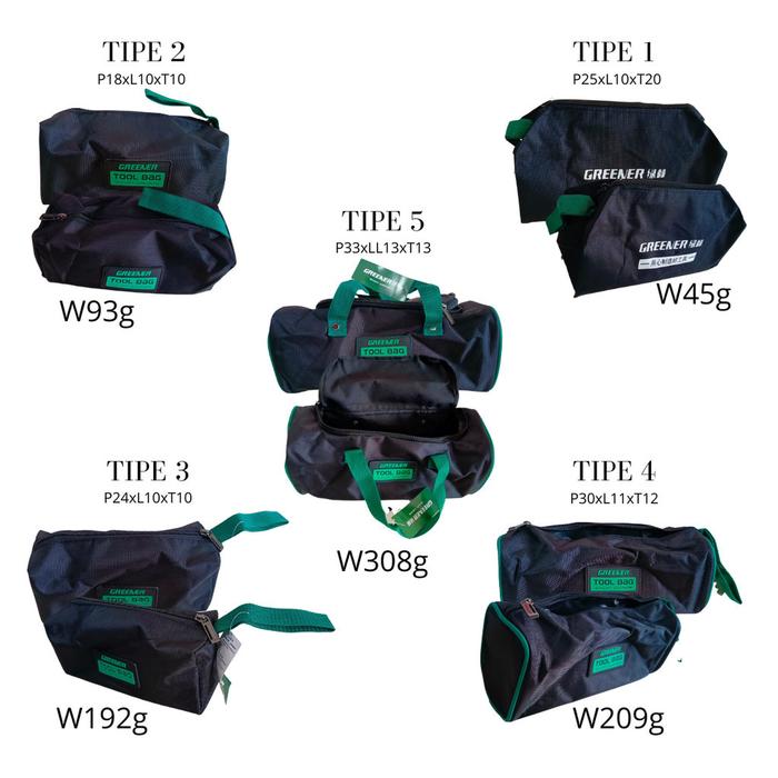 GREENER Tool Box Hand Bag - Tas Alat dan Perkakas Kecil Teknisi
