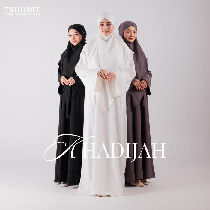 Dthree - Abaya Khadija set Hijab (B) - Abaya haji umroh - Abaya Syar'i - Abaya anti uv - abaya remaj