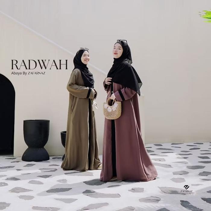 Radwah Abaya Radwah Busana Muslim Wanita Radwah Series Anak Muda Gamis Syari Kualitas Premium
