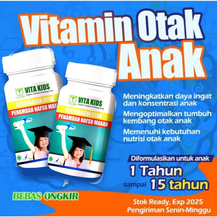 VITAMIN OTAK OBAT PENAMBAH DAYA INGAT VITAMIN KECERDASAN OTAK ANAK DAN DEWASA NUTRISI OTAK ANAK CERD