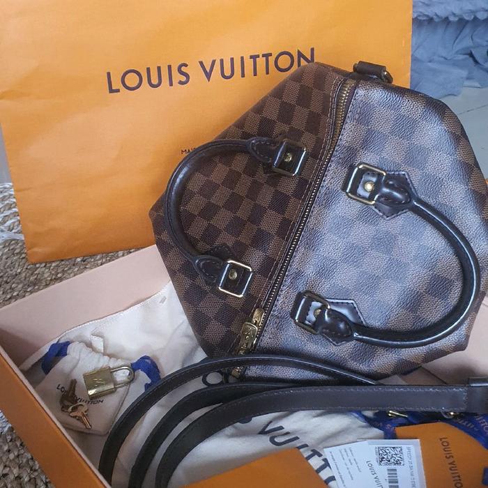 LV Bandouliere Damier Bandou 25 full set 2022