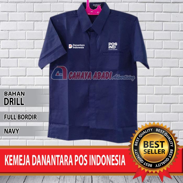 Kemeja Danantara Pos Indonesia Seragam Danantara Pos Indonesia Baju Danantara Pos Indonesia Navy