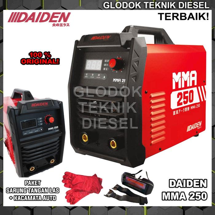 Mesin Las Daiden MMA 250 - Inverter Trafo Listrik Portable