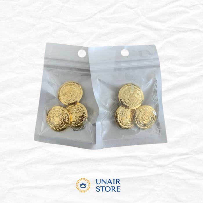 Kancing Jas Almamater Universitas Airlangga | Premium Isi 3 pcs | UNAIR Store