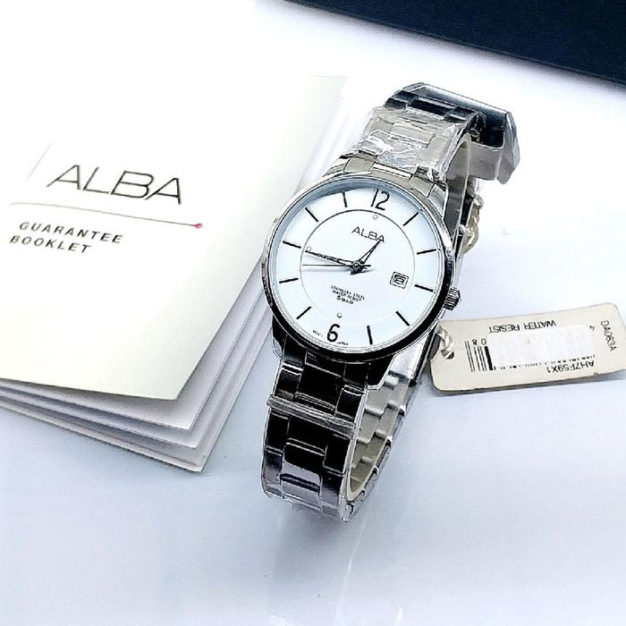 Jam Tangan Wanita Alba Original Garansi Resmi 1 Tahun Water Proof Watches Stainless Silver