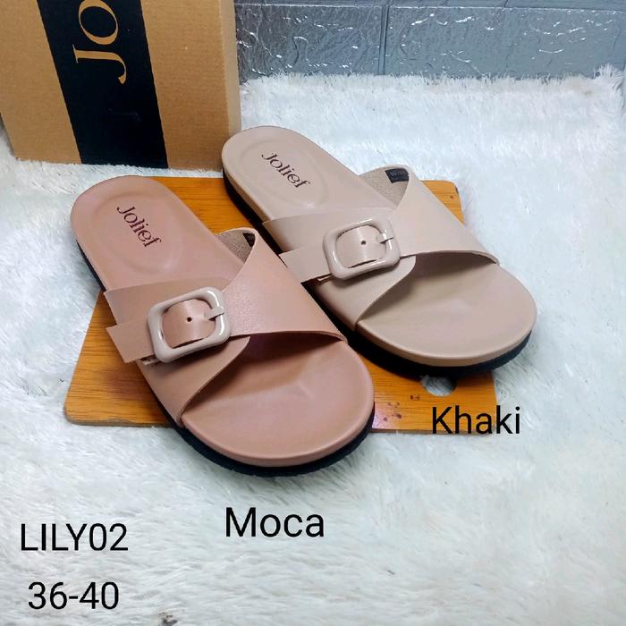 LILY02 SANDAL WEGDES WANITA IMPORT JOLIEF