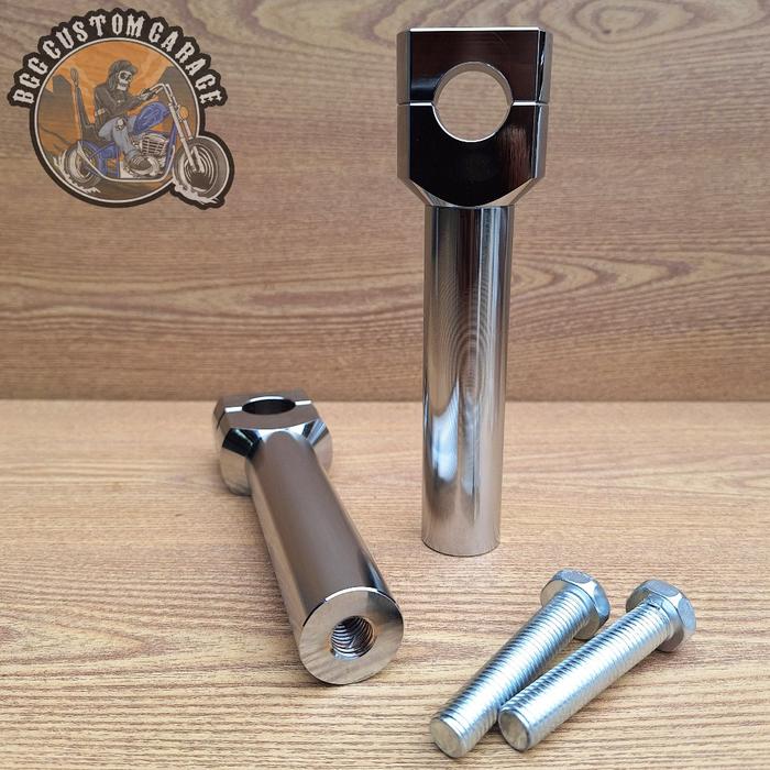 Riser Retro 17 cm . Raiser Stang Universal 22 mm 7/8 25 mm 1 Inch . Peninngi stang Motor custom Chop