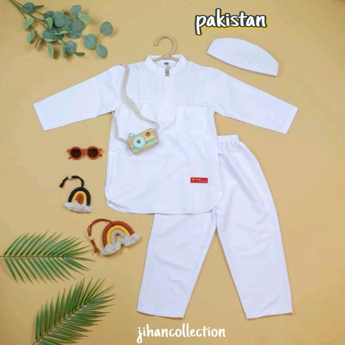 Koko Pakistan Putih Bordir Indah Bahan Katun By. Jihan Collection