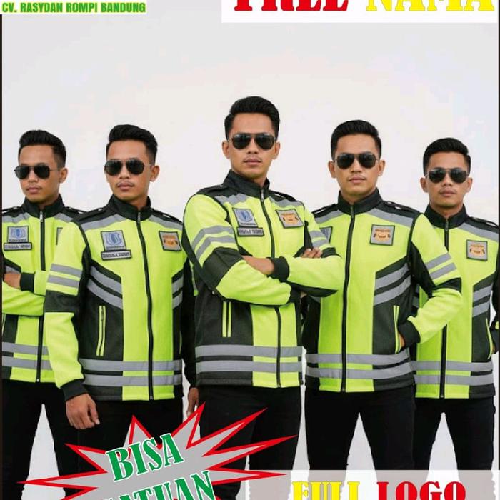 NRA Rompi Security Satpam Pria Tebal Bordir Safety Jaket Seragam Wearpack Doublemesh Elegan dengan S