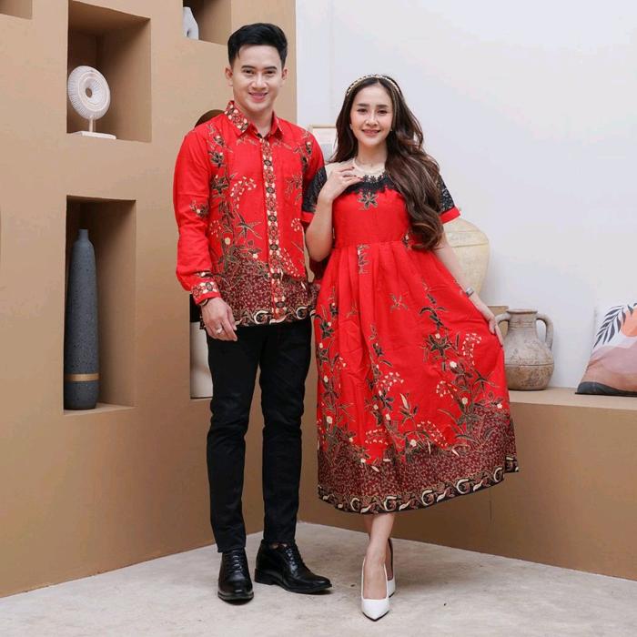 Dress Couple unggul jaya Kain unggul jaya+renda+tille+brokat