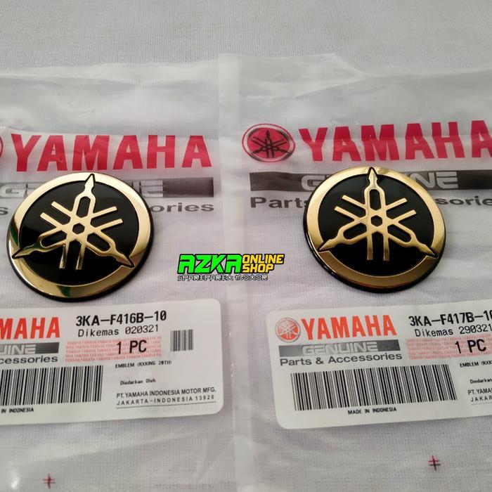 EMBLEM GARPUTALA TANGKI RX KING 2003 SE 20TH GOLD YAMAHA OSEAN