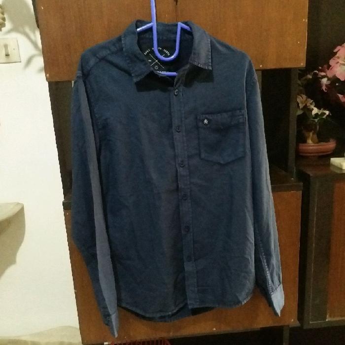 Kemeja Panjang Juice Ematic Waves Navy Blue Original