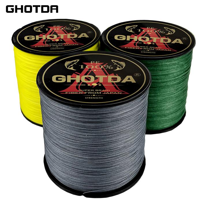 1000M Brand Line x4 x8 x9 x12 GHOTDA Japanese Multifilament 100% PE