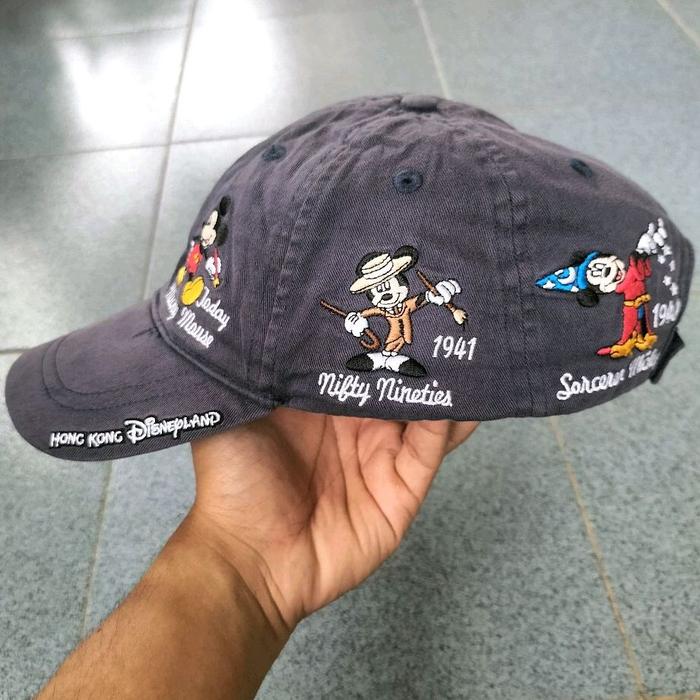 Topi Mickey Mouse Through The Years Hong Kong Disneyland Vintage Cap 2005 Original Official Merchand