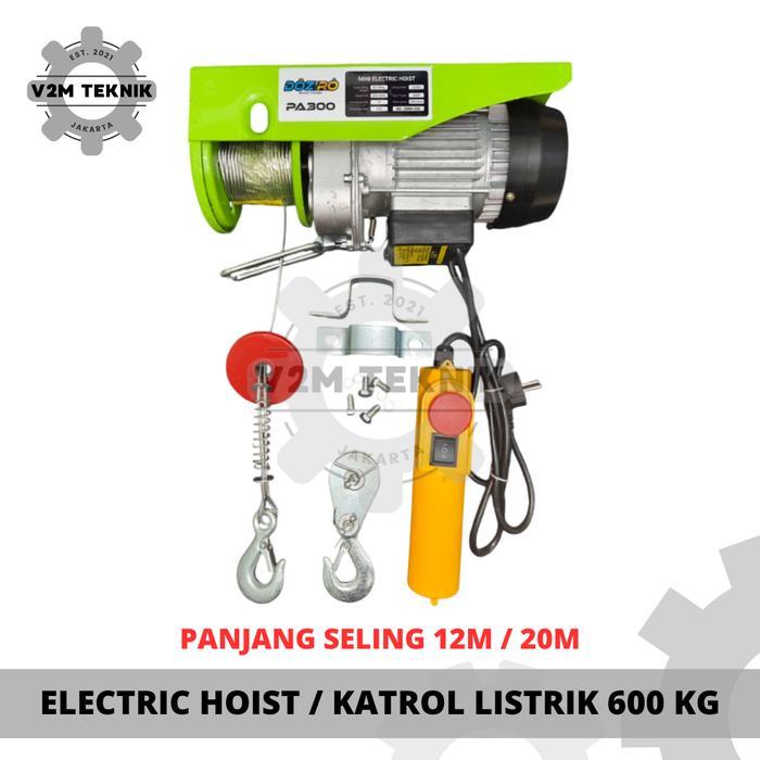 new - electric wire rope hoist 600 kg / takel katrol listrik 600kg / katrol elektrik / electric hois