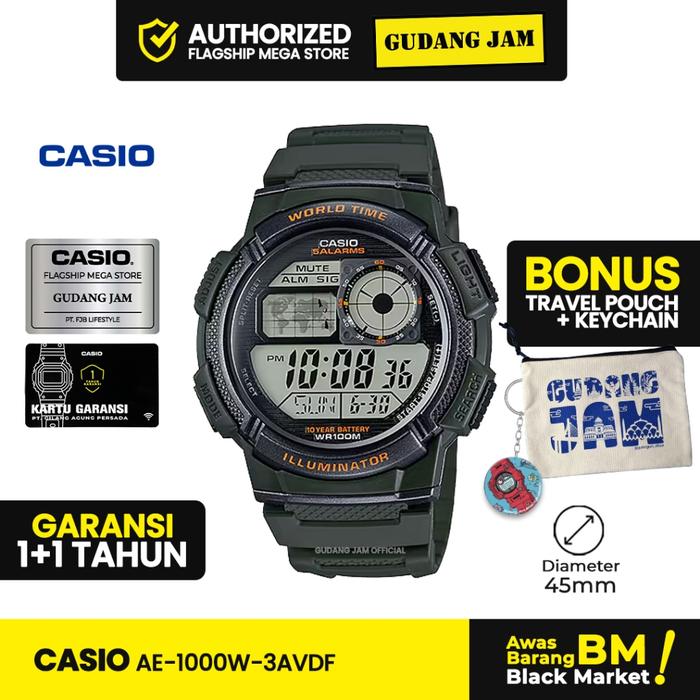 Jam Tangan Casio AE-1000W-3AVDF AE-1000W AE-1000 AE1000W AE 1000W