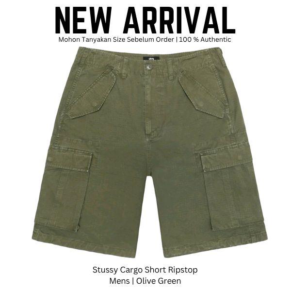 Stussy Cargo Short Ripstop Celana Pendek Cargo Pria Original 100%