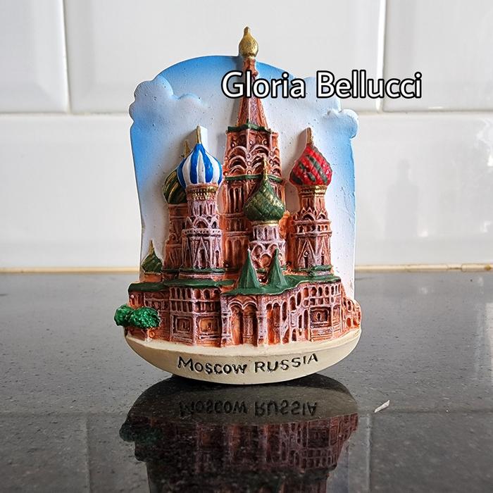 Souvenir russia fridge magnet tempelan kulkas moscow rusia moskow home decoration