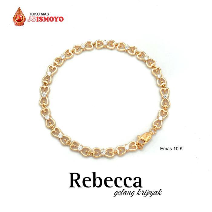 GELANG EMAS MAS ASLI MODEL KRIPYAK REBECCA J5 ISMOYO