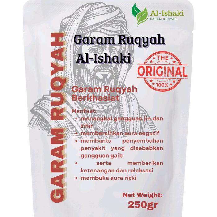 GARAM RUQYAH AL-ISHAKI BERKHASIAT 250gr - Bisa dipakai untuk mandi dan diminum Pelancar