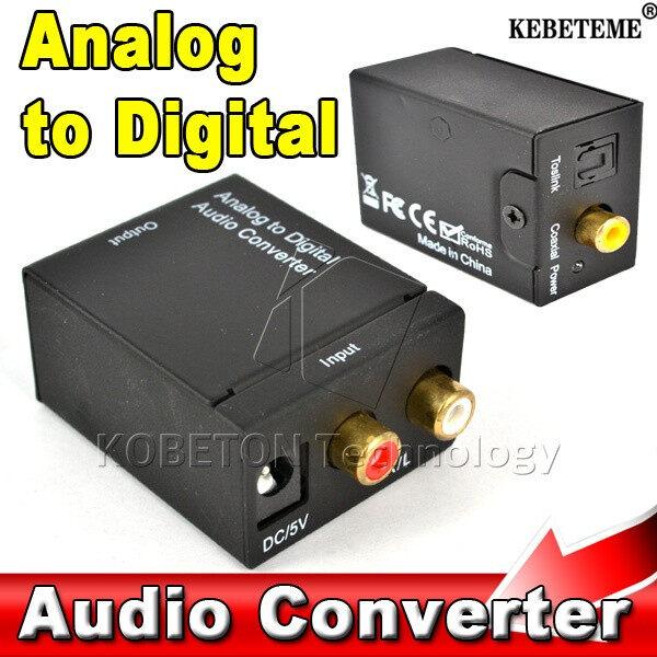 KEBETEME Konverter ADC og Ke Digital, Adaptor Suara Audio Coax
