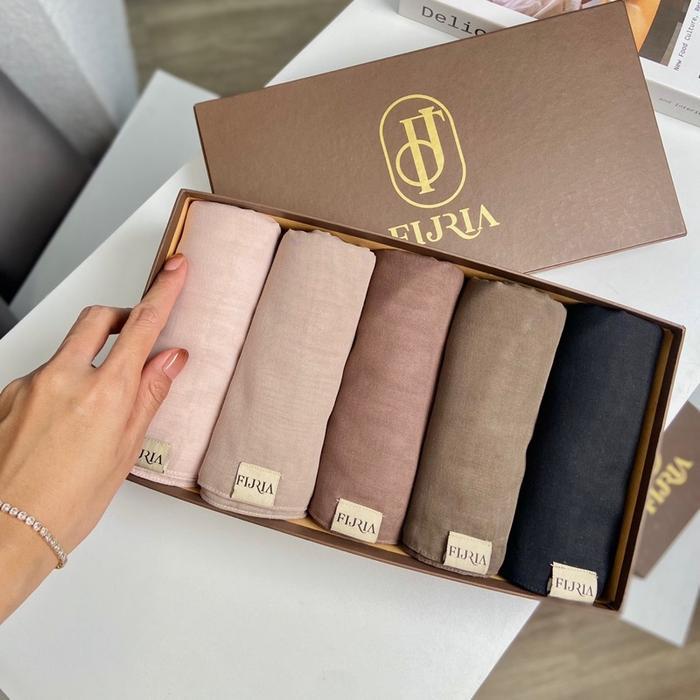 HARGA PROMO FIJRIA PAKET BUNDLING HIJAB PREMIUM (Kerudung Motif, Hijab Paris Segi Empat, Hijab Squar